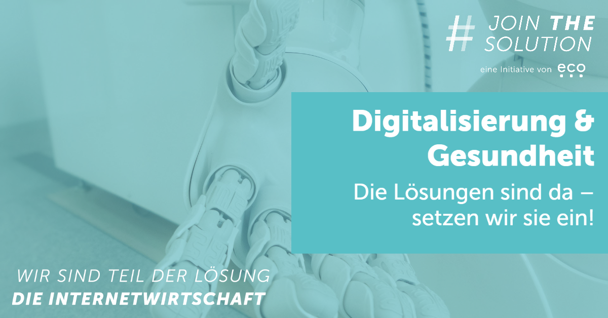 Join The Solution Digitalisierung Und Gesundheit Eco