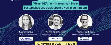 Industry Talk “VR am BER - mit innovativen Tools kostspielige und zeitraubende Fehler verhindern”