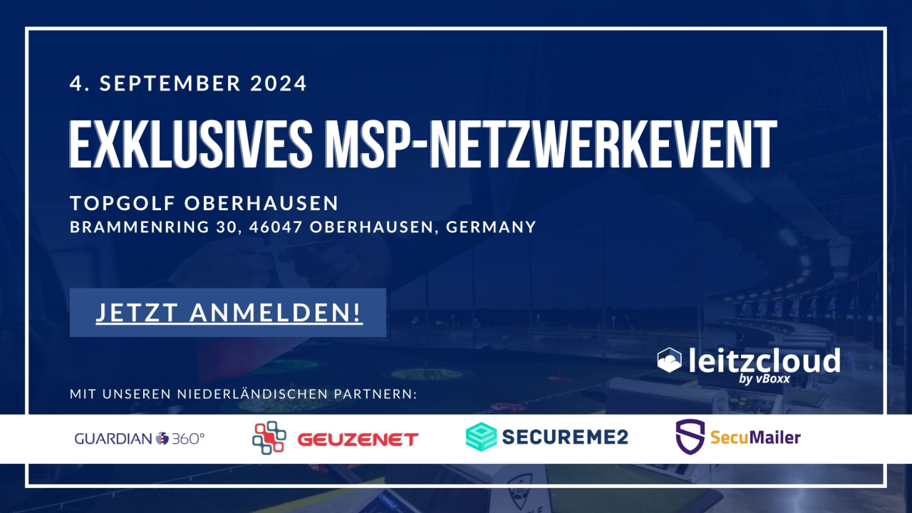 Exklusives MSP-Netzwerkevent