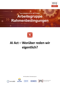 AI Act - Worüber reden wir eigentlich?